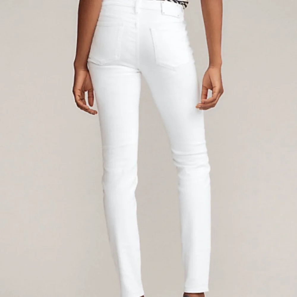 NWOT RL BLACK LABEL 105 CIGARETTE SKINNY JEANS WHITE WASH FIVE POCKETS SIZE 28 - Picture 6 of 11